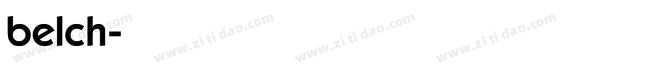 belch字体转换