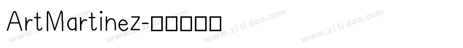 ArtMartinez字体转换