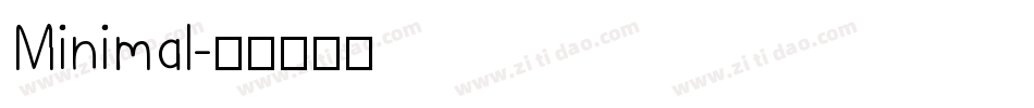 Minimal字体转换