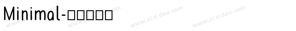 Minimal字体转换