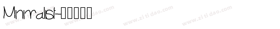 Minimalist字体转换