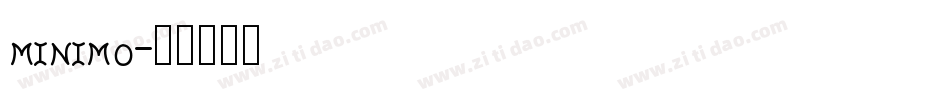 minimo字体转换