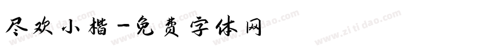 尽欢小楷字体转换