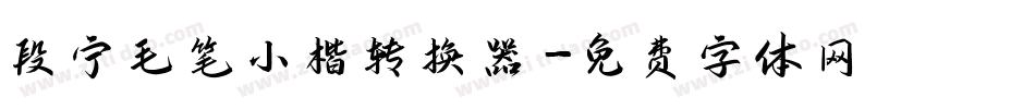 段宁毛笔小楷转换器字体转换