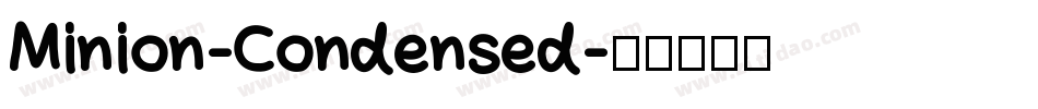 Minion-Condensed字体转换