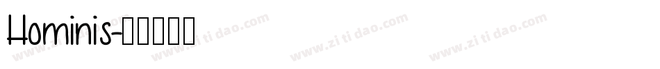 Hominis字体转换