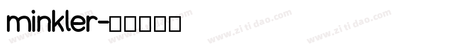 minkler字体转换