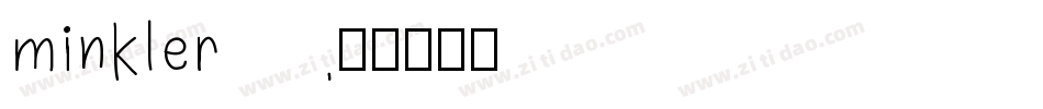 minkler字体转换