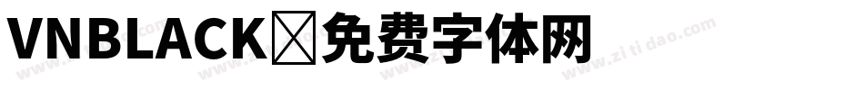 VNBLACK字体转换