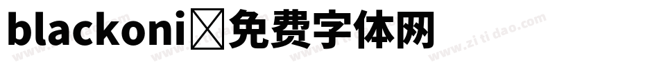 blackoni字体转换