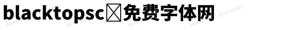blacktopsc字体转换