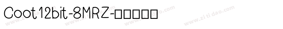 Coot12bit-8MRZ字体转换
