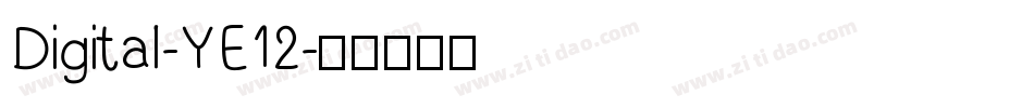 Digital-YE12字体转换