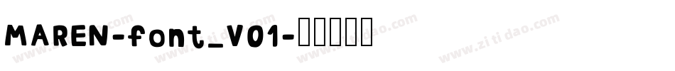 MAREN-font_V01字体转换