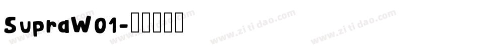 SupraW01字体转换