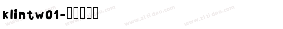 klintw01字体转换