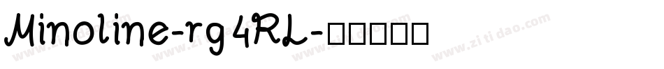 Minoline-rg4RL字体转换