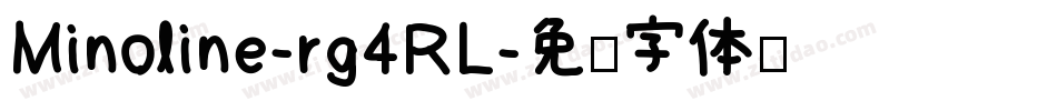 Minoline-rg4RL字体转换