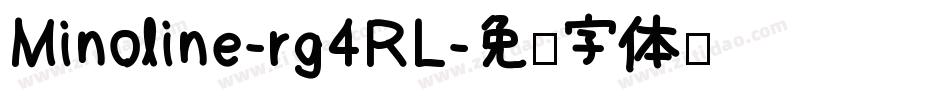 Minoline-rg4RL字体转换