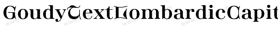 GoudyTextLombardicCapitals字体转换