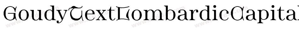 GoudyTextLombardicCapitals字体转换