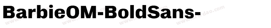 BarbieOM-BoldSans字体转换