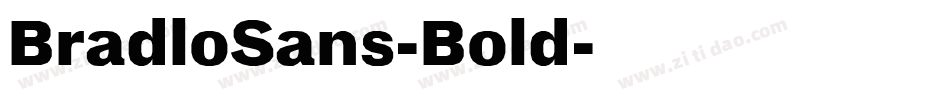 BradloSans-Bold字体转换