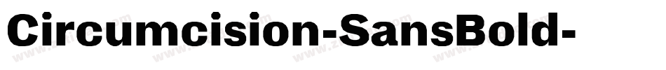 Circumcision-SansBold字体转换