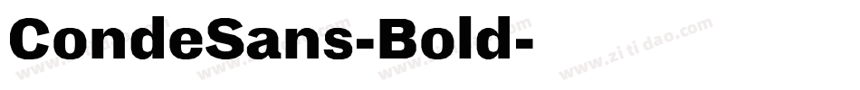 CondeSans-Bold字体转换 CondeSans-Bold字体转换