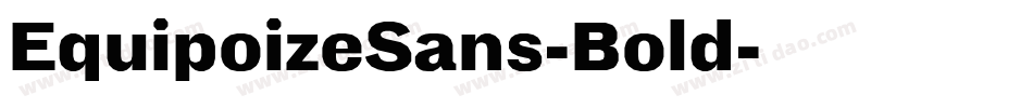 EquipoizeSans-Bold字体转换
