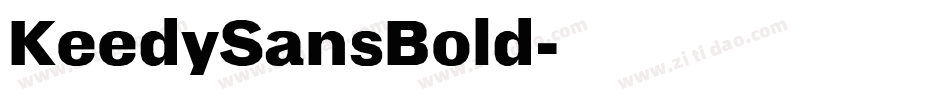KeedySansBold字体转换