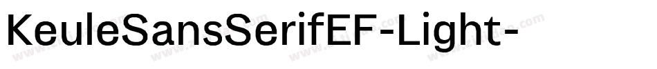 KeuleSansSerifEF-Light字体转换