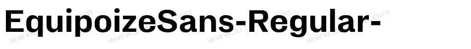 EquipoizeSans-Regular字体转换