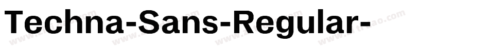 Techna-Sans-Regular字体转换