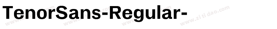 TenorSans-Regular字体转换