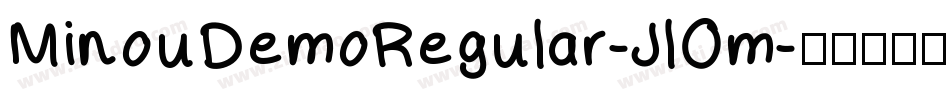 MinouDemoRegular-JlOm字体转换