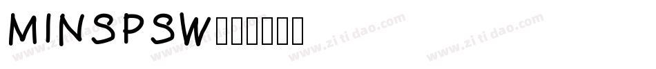 MINSPSW字体转换