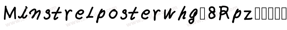 Minstrelposterwhg-8Rpz字体转换