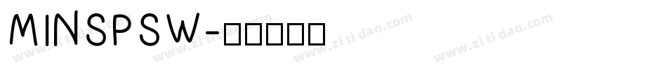 MINSPSW字体转换
