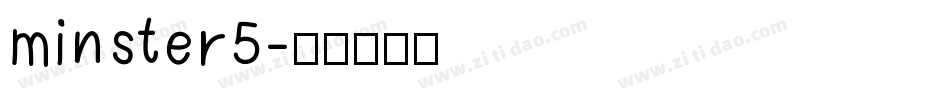 minster5字体转换