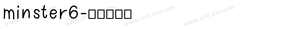 minster6字体转换