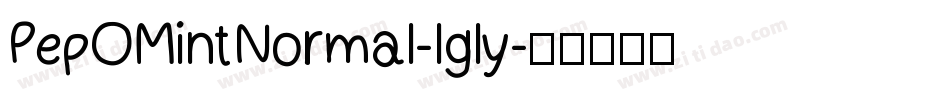 PepOMintNormal-lgly字体转换
