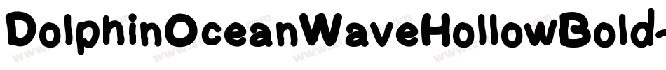 DolphinOceanWaveHollowBold-vV6A字体转换
