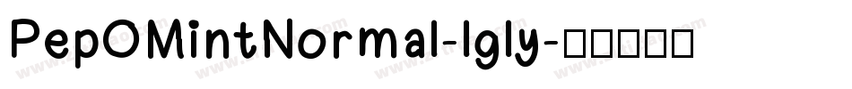PepOMintNormal-lgly字体转换