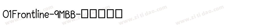 01Frontline-9MBB字体转换
