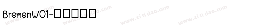 BremenW01字体转换