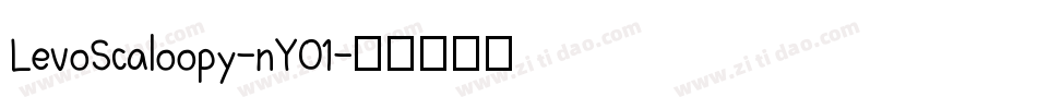 LevoScaloopy-nY01字体转换