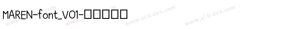 MAREN-font_V01字体转换