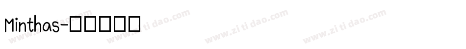 Minthas字体转换