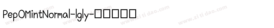 PepOMintNormal-lgly字体转换